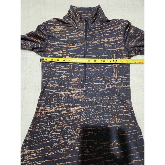 Nike Pro Pullover Womens Small Gray 1/2 Half Zip Long Sleeve Stretch Mock Neck - Picture 4 of 6